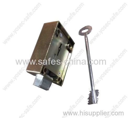 8 security lever Mechanical safe lock with iran type double bit key for home and office safe