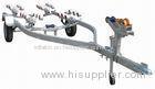 Safe Galvanized Steel Boat Trailer 430cm Bass Boat Trailers With Hand Winch / Jack