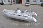 High Capacity Small Rib Boat Rigid Hull 480 cm PVC Center Console With Cushions