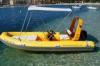 Unique Hull Design Small Rib Boat 8 Person Inflatable Boat With Teak Floor / Fuel Tank
