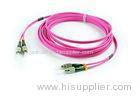 Gigabit Multimode Fiber Optic Patch Cord Duplex OM4 FC - FC Patch Cord OEM / ODM