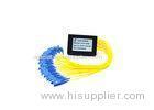 Good PDL Performance Fiber Optic PLC Splitter Black SCUMP 1x32 PLC Splitter