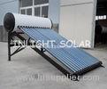 Color Steel Plate High Pressure Heat Pipe Solar Water Heating Install on Flat Roof