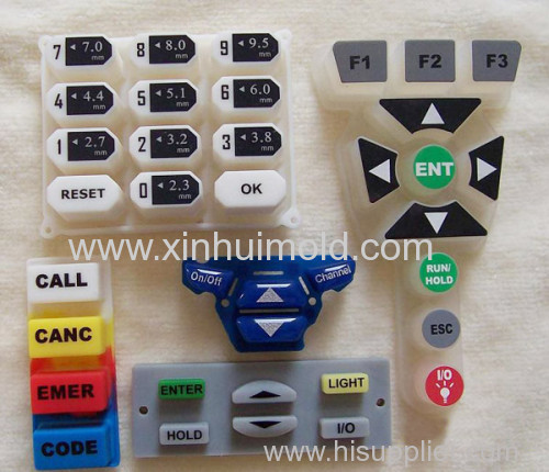 Silicone rubber remote control keyboards keypads keys and buttons