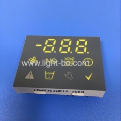 Customized enhanced background multicolour 7 segment led display with blue led backlight