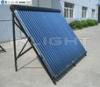 14mm Condenser Copper Solar Collector With 24 Tubes Black Aluminum Alloy Frame