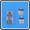 Customized Iron battery contact with two spring on one plate with nickel plated