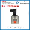 Offset ink flow meter