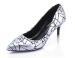 Pointy toe checkered women dress shoes