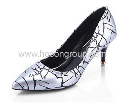 Pointy toe checkered ladies dress shoes