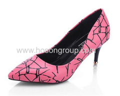 Pointy toe checkered ladies dress shoes