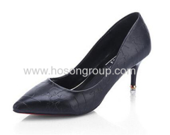 Pointy toe checkered ladies dress shoes