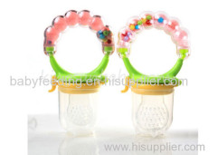 Baby Fruit Feeder Silicone Baby Rattle Teether Fresh Weaning Food Soother