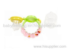 Baby Fruit Feeder Silicone Baby Rattle Teether Fresh Weaning Food Soother