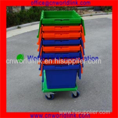 High Quality 100L Plastic Packaging And Transport Solid Storage Crate with Lid