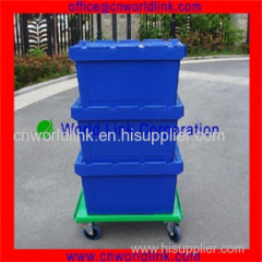 High Quality 70L Heavy Duty Moving Storage Plastic Durable Crate