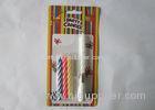 Votive Singing Song Swirl Birthday Candles 4 Pcs / 9.3G No Wax Dripping