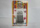 2.36 IN Silver Smokeless Dripless Pillar Candles For Wedding / Birthday