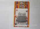 Flameless Tall Metallic Silver Wedding Candles Spiral Shape 10Pcs / 10.6G