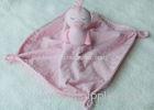 Pink Color Personalised Baby Comfort Blankets Comfortable For Airplane