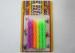 Birthday Decorative Pillar Candles Assorted Fluorescent Colors 12 Count 3.03 IN Height