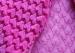 Pink Faux Fur PV Plush Fabric With Spray 270gsm / 160cm Width