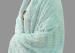 Green Soft Personalised Adult Blanket Waterproof For Women 200-400gsm
