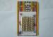 Luxury Metallic Gold Birthday Candles / Screw Swirl Birthday Candles Dripless ISO Certificated