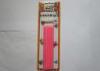 Lovely Pink Paraffin Tall Thin Birthday Candles Smokeless ISO9001 Certificated