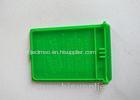 Green Cover Injection Molded Plastic Parts PP Material With Logo Printing Polishing Surface