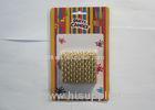 Paraffin Wax Spiral Gold Metallic Candles 6CM Height for Home Decoration