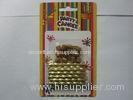 Flameless Shiny Gold Birthday Candles Flameless Dia 0.3 Inch With Holders