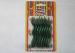 Matallic Green Glossy Decorative Christmas Candles Wave Shaped 8.2CM Height