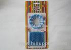 Spiral Glitter Birthday Candles / Blue Christmas Glitter Candles For Celebration