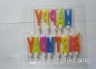 Letter Shaped Birthday Candles Bougies Paraffin Wax Material with CE Certificated