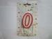 Non Toxic Red Border Number Birthday Candles Zero Shape 4.47.21.2 cm