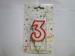 Smokeless Custom Personalized Birthday Candles Red Outline For Birthday Cakes