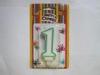 Fancy Number Birthday Candles Paraffin Wax Material Environmental friendly