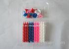 Colorful Screw Spiral Birthday Candles Bright No Dripping OEM ISO Certificated