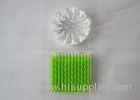 Custom Spirality Column Green Birthday Candles 2.36 Inch Height No Deformation