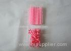 Spiral Pink Twisted Birthday Candles 2.44 Inch Length No Fading SGS Certificated