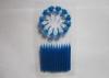 Blue Strip Wax Party Cake Candles Spiral Shaped 12 Pieces For Household