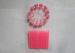 Screw Pillar Birthday Party Candles Personalised Pink Dia 0.20 Inch No Smoke