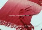 Comfortable Knitted Wool Blanket OEM / ODM Accepted 58 / 60" Width Gradual red color
