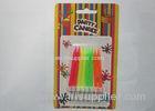 Customized Colorful Glitter Birthday Candles 2.44 Inch Height For Parties