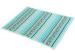 Environmental Knitting Pattern Baby Blanket For Bedding / Car lake blue color