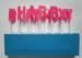 Glittering Pink Letter Birthday Candles Molded Toothpick for Cakes Decoration