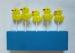 5Pcs Cute Home Custom Birthday Candles Yellow Duck Shape Party Decoration