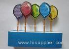 Colorful Happy Birthday Toothpicks Pick Candles Lollipop Non - Toxic With Black Border Line