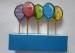 Colorful Happy Birthday Toothpicks Pick Candles Lollipop Non - Toxic With Black Border Line